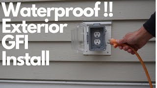 How to Properly Install an Exterior GFCI Outlet [upl. by Iggep545]