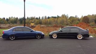 Slammed 01 Honda Civic [upl. by Ilak]