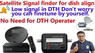 satellite signal finder for dish align Hindi [upl. by Nariko]