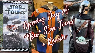 Riding NEW Star Tours Before It Opened  3 Ahsoka Cameos  Star Tours Merch  Mando amp Baby Yoda [upl. by Abehshtab]