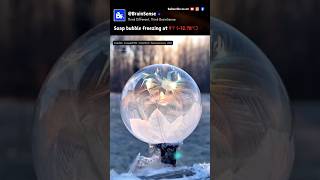 Watch Soap bubble freezing shorts science viralshort tesla elonmusk [upl. by Perkin549]