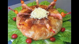 recette Pastilla وصفة بسطيله عائليه بالحوت مذاقها رائع لا يقاوم [upl. by Greenland]