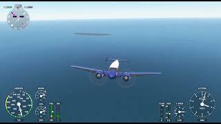 Beech D 18 depart Howland Island to Honolulu HA Leg 31 [upl. by Aynam]