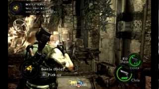 Chapter 42 Worship Area BSAA Emblems Treasures amp Weapons Resident Evil 5 [upl. by Ailemrac]