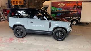 INSUREPAIR ®  Land Rover Defender 90 after an incredible wrap in March 2020 [upl. by Naujahs]