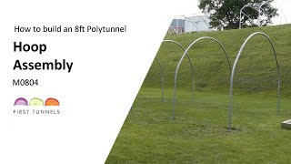 8ft Polytunnel  Assembling Hoops  M0804 [upl. by Meng]