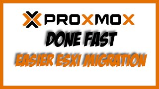 Proxmox Done Fast  Even Easier ESXi Migration NEW IMPORT WIZARD [upl. by Marten]