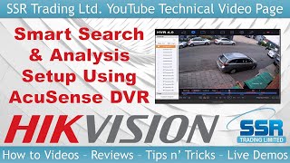 Hikvision AcuSense Smart Search amp Analysis Setup – Quick Playback Search DVR Human Vehicle Detection [upl. by Ahsiena]