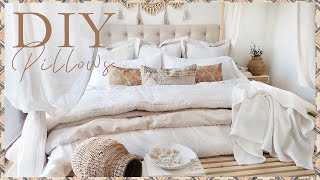 4 DIY HOME DECOR PILLOWS [upl. by Eliathan930]