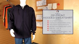 Zip Front Hooded Sweatshirt F720T [upl. by Asirral706]