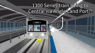 Roblox Delta Line Project  1300 Series train via Central Line Brendwood North to Central [upl. by Bondie32]