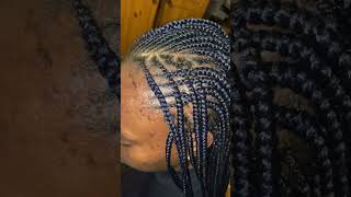 Fulani cornrow braids hairstyles braids knotlessbraids viralvideo [upl. by Ennylhsa]