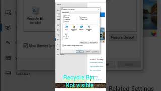 Recycle bin not showing on Desktop windows 11 [upl. by Quinta]