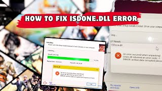 how to fix isdonedll error while installing the game [upl. by Nimsay]