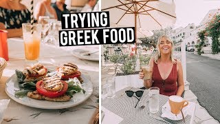 We Tried Greek Food  Why Food in the Greece ISLANDS is the Best [upl. by Dorthea]