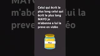 qui aime la mayo ici [upl. by Thgirw]