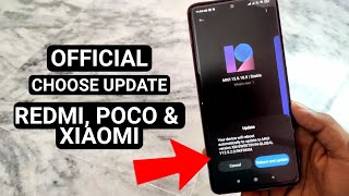 Choose Update Package  Official Way To Install MIUI 125 for Redmi Poco Mi amp All Xiaomi Phones [upl. by Silvano]