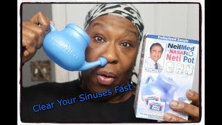 The Neti Pot Demonstration  For Sinus Problems  Nose Rinse [upl. by Ronyar]