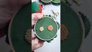 How to stitch a French knot 💛 Shorts ShortsCreator Hopebroidery EmbroideryTutorials [upl. by Sivar]