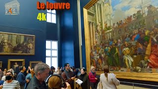 The Louvre museum one hour walk with 4K camera [upl. by Imtiaz]