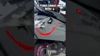 SC Project Exhaust🔥 hondaactiva scproject exhaust youtubeshorts shortsfeed shortsfeed viral [upl. by Salakcin729]