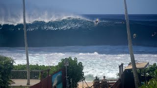 BIGGEST Surf Ive EVER Seen at Pipeline Massive Swell [upl. by Leinoto]