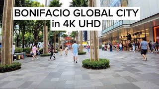 Bonifacio Global City  BGC  Daytime walking tour  4k UHD  Taguig City  Philippines [upl. by Viens]