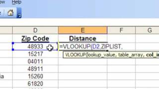 Find Zip Codes in a Radius using Excel [upl. by Ahsielat]