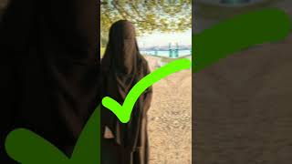 Right vs modern hijab girls trendingshortsyoutubeshort viralshortislamicshort Edit by InShot [upl. by Bibeau]