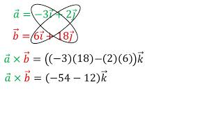 Producto cruz de dos vectores en R2  Ejemplo 2 [upl. by Marella]