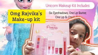 Rajvikas gets her Own Makeup kit rewarded for 5 stars in school by Mumma [upl. by Frangos]