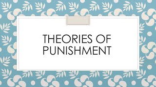 Theories of punishment in Tamil  IPC jurisprudence [upl. by Nataniel537]