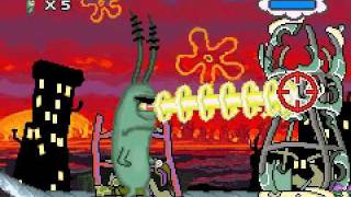 spongebob creature from the krusty krab giant plankton gameplay gba [upl. by Geibel]