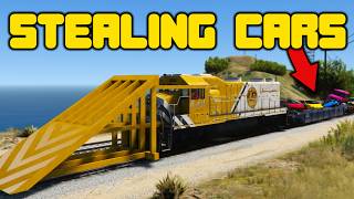 Stealing Cars Using The Train In GTA 5 RP [upl. by Eikcir]