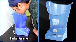 Facial steamer Review amp DemoFacial Steaming For Glowing And Younger looking skin [upl. by Joe481]