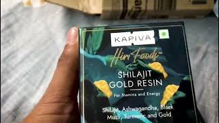 Kapiva Shilajit gold resin [upl. by Rosenblast86]