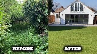 Overgrown Garden Time Lapse  Full Garden Renovation  Restoration [upl. by Clementas]