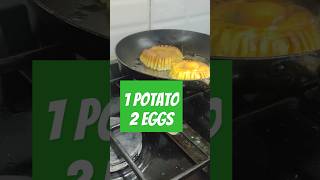 One potato amp two eggs  beautiful tasty breakfast shorts [upl. by Arraik890]