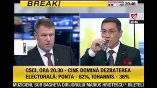 Prima Confruntare intre klaus iohannis si Victor Ponta [upl. by Bealle]