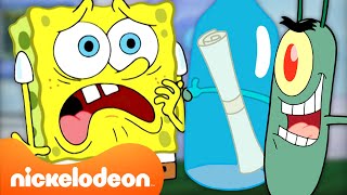 Bob Esponja  Cada vez que Plankton CASI gana 😅  Compilación de 60 minutos  Nickelodeon en Español [upl. by Akeim492]