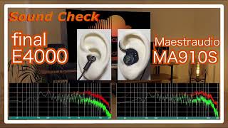 final E4000 vs Maestraudio MA910S IEMs InEar headphones Sound Comparison イヤホン音比較 [upl. by Amary]