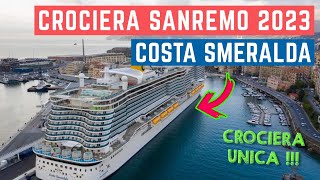 COSTA SMERALDA al Festival di SANREMO 2023 per una CROCIERA COSTA UNICA [upl. by Del]