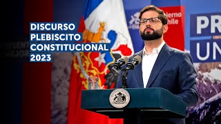 Plebiscito Constitucional 2023 Discurso del Presidente Gabriel Boric [upl. by Epperson]