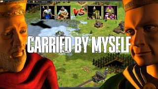 Im uploading every game of AOE2 I play until I die in 4K  414 Carried By Myself [upl. by Ardnalak]