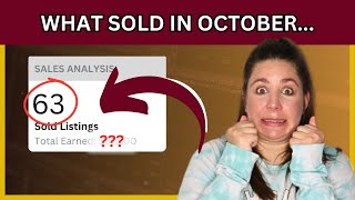 I Made 63 SALES in One Month  Poshmark Income Report  Oct 2023 [upl. by Niel]