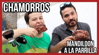 COMO HACER Chamorros en ahumador  Mandiloon a la Parrilla [upl. by Morena]