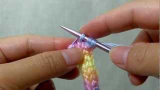 How to knit Icord with 4 Stitches [upl. by Siroved]