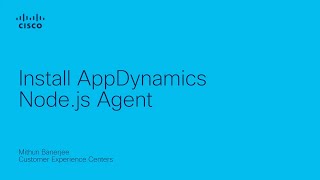 Install AppDynamics Nodejs Agent [upl. by Chafee]