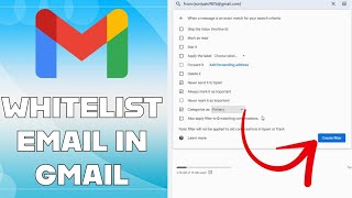 How to Whitelist Emails in Gmail 2024 [upl. by Airt]