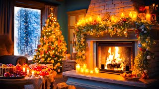 Relaxing Holiday Christmas Music 🎅🎄 Crackling Fireplace Christmas Music 🔥 Christmas Background Music [upl. by Kcirdahs967]